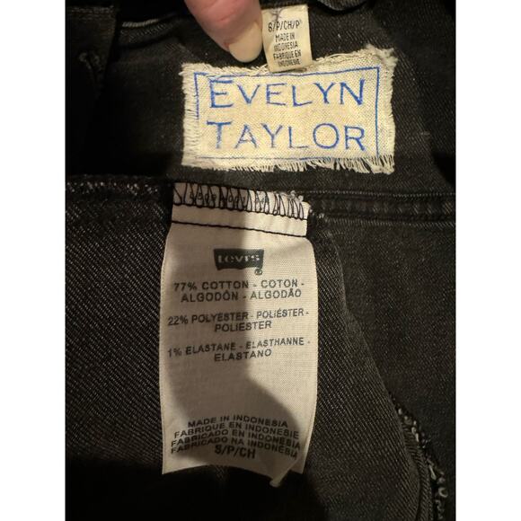 Levi’s Embellished Beaded Denim Jacket by Evelyn Taylor 1/1 jacket size small - Picture 12 of 13